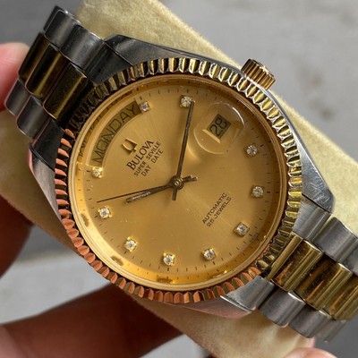 Bulova Seville Day Bulova President Day Date RARE Bulova President