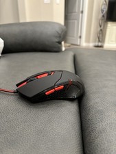 Redragon Wired USB Gaming Mouse Optical Ergonomic 7 Buttons Black Red