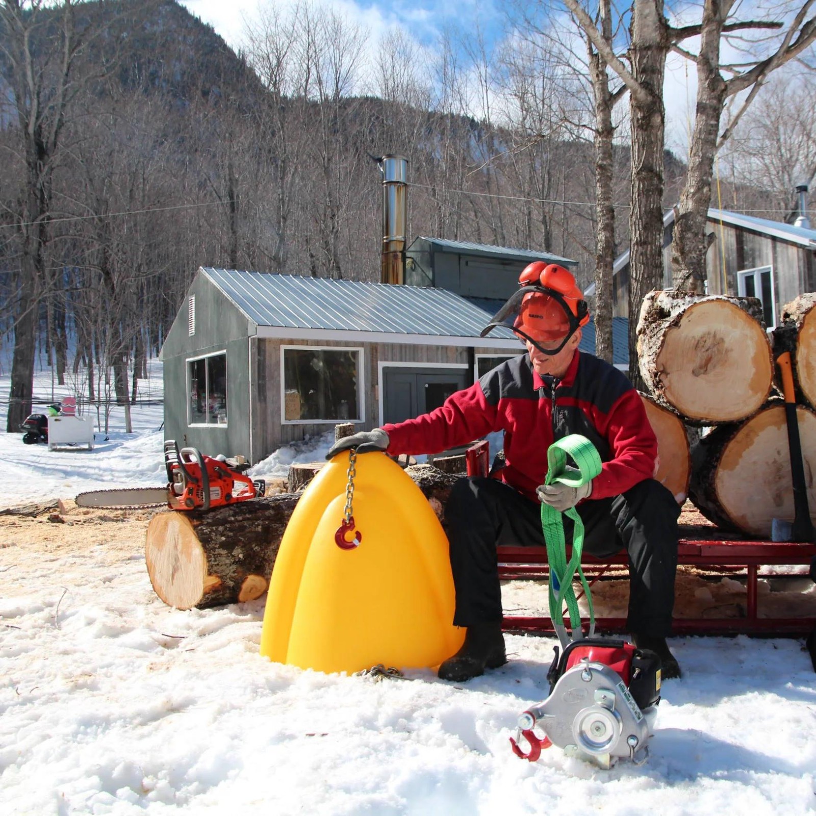 Portable Winch PCA-FS Forestry Solution Kit - Heavy Duty Logging Equipment