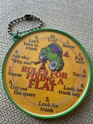 #ad #ad Vintage Keychain Rules For Fixing A Flat Humorous $14.00
