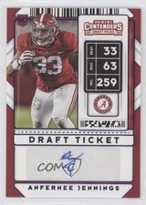 2020 Contenders Draft Picks College Ticket Blue Foil Anfernee Jennings Auto uk2
