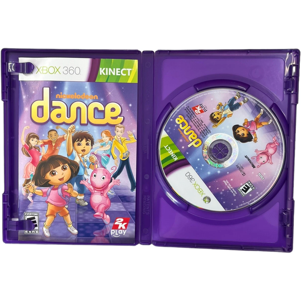 Xbox 360 game lot of 4 Kinect video games; Nickelodeon Dance