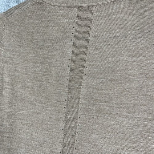 Banana Republic Sweater Women's Medium Beige Tan Merino Wool Gorpcore Minimalist - Picture 12 of 13