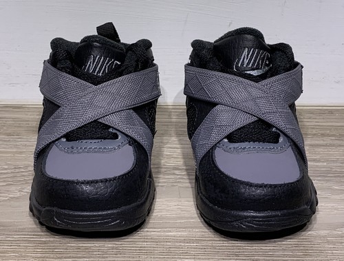4C Nike Raid Baby Toddlers Shoes Black Flint Grey White 644415-001 - Picture 2 of 7
