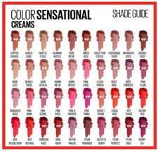 Maybelline Color Sensational Crème Lipstick 0.15 oz Each YOU CHOOSE YOUR COLOR
