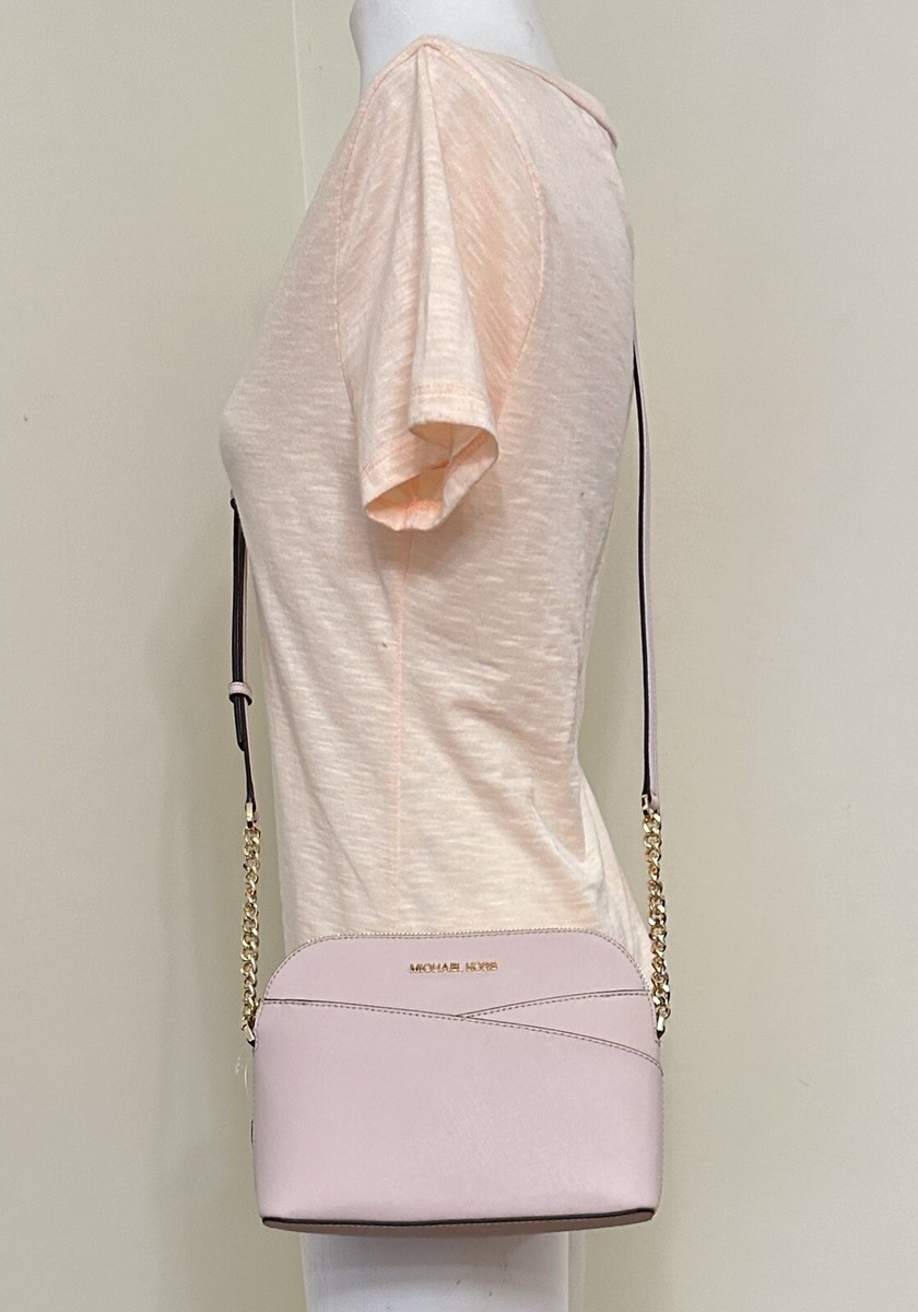 Michael Kors Jet set Travel Small Dome Powder Blush Pink Leather