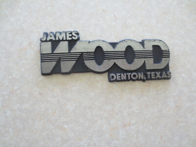 James Wood Chevrolet dealership car badge - Denton Texas USA
