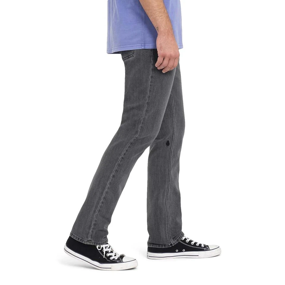 Volcom Vorta Slim Recto Vaqueros - Gris Neutral - Imagen 2 de 4