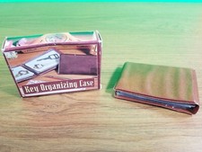Vintage Key Organizer wallet plastic brown  R6 