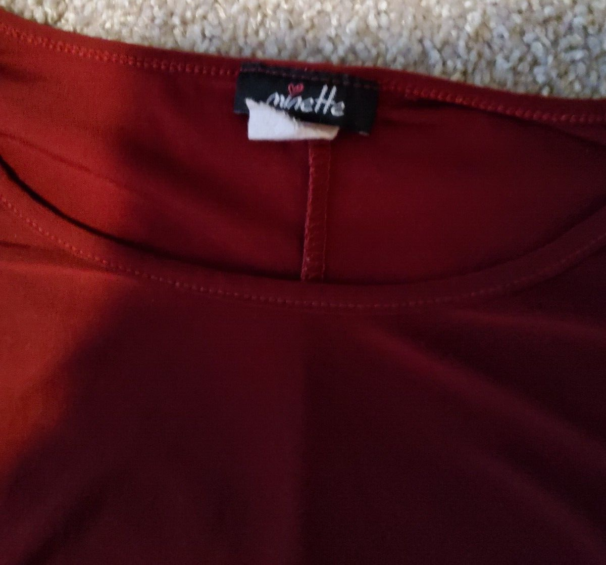 Camicia Minette Borgogna Donna Media Vestibilità Laterale Top Fila Bottoni