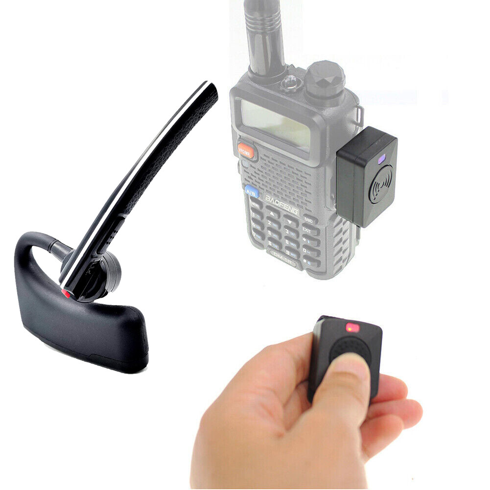 Walkie Talkie Headset Wireless Bluetooth Earpiece for Two way