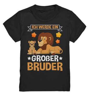 Ich werde ein Großer Bruder Löwe T-Shirt