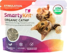 SmartyKat USDA Certified USDA Organic Catnip, 0.5 oz Resealable Pouch