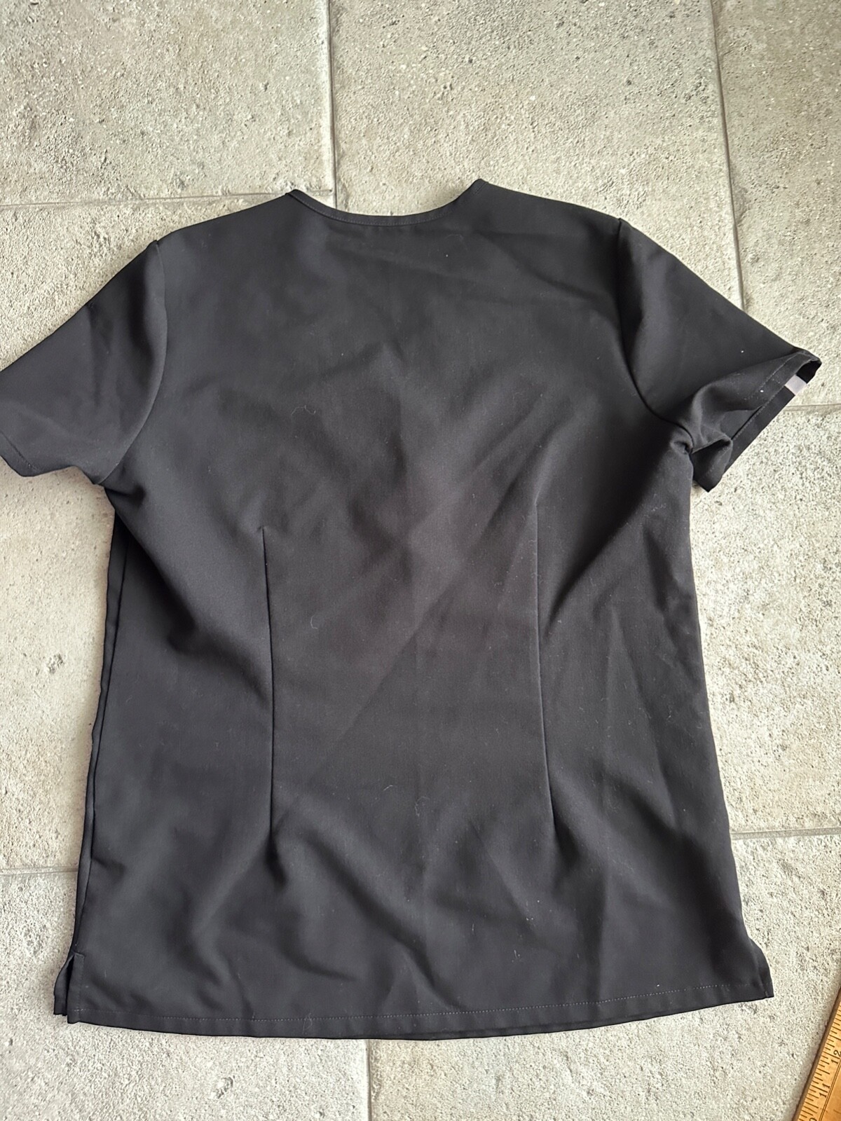 Figs Women Catarina 1 Pocket Black Scrub Top, Style FW1000 Size S eBay