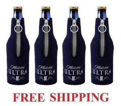 MICHELOB ULTRA BEER BOTTLE COOLER COOZIE COOLIE KOOZIE HUGGIE NEW  BUDWEISER