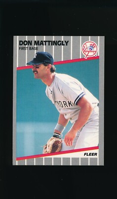 1989 Fleer #258 Don Mattingly * First Base * New York Yankees * NM/NM-MT *