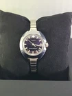 Womens Vintage Retro Timex Manual Wind Watch Silver Tone Stretch Band Runs Well