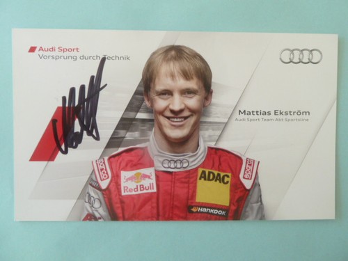 -ke- Mattias Ekström (Motorsport), Audi Sport Karte - Tourenwagen (10x18cm)