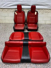 2015 Camaro Ss Oem Seat Set Front Rear Adrenaline Red Black Leather Seats Rare 2015 Camaro Ss Oem Seat Set Front Rear Adrenaline Red Black Leather Seats Rare