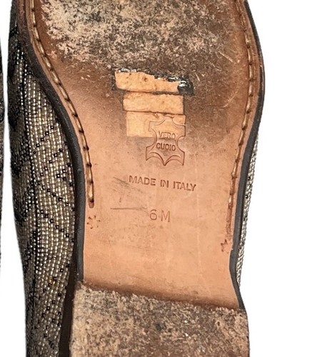 Donald J Pliner Loafers Shoes Womens Pendai 20 Taupe Black Beaded Flats Aztec 6 - Picture 10 of 10
