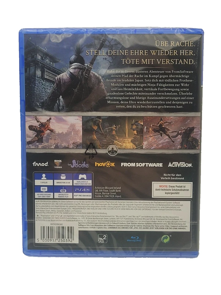 Sekiro Shadow Die Twice GOTY Playstation 4 Ps4 Game of the Year Edition Neu - Bild 2 von 4
