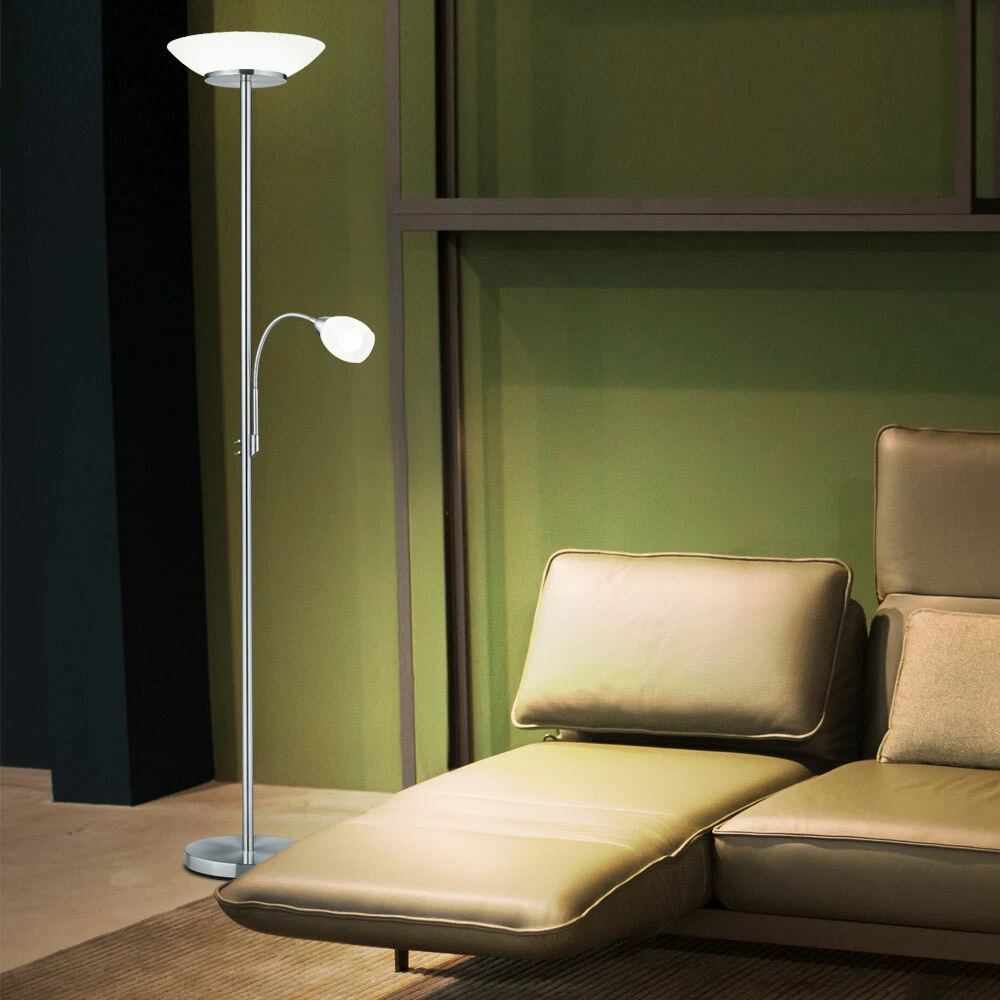 Fabas luce lampada da tavolo Simi vetro lucido e metallo cromato led integrato 8W - Magica Luce 2.0