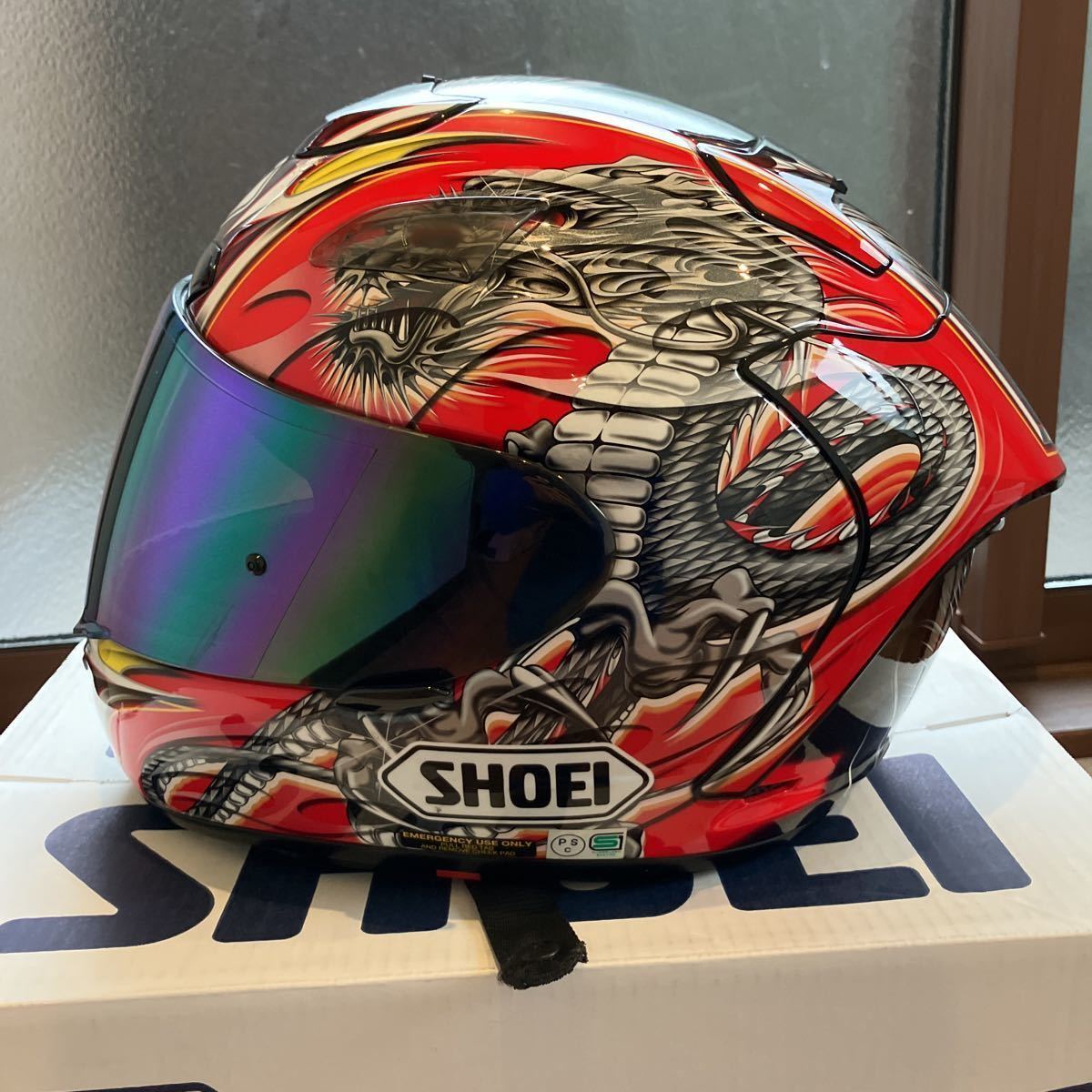SHOEI Full Face Helmet X TWELVE X 12 KIYONARI Replica S Size SHOEI Full Face Helmet X TWELVE X 12 KIYONARI Replica S Size