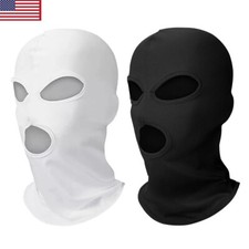 Balaclava 3 Holes Full Face Mask Covering Summer Thin Open Face Hood Windproof