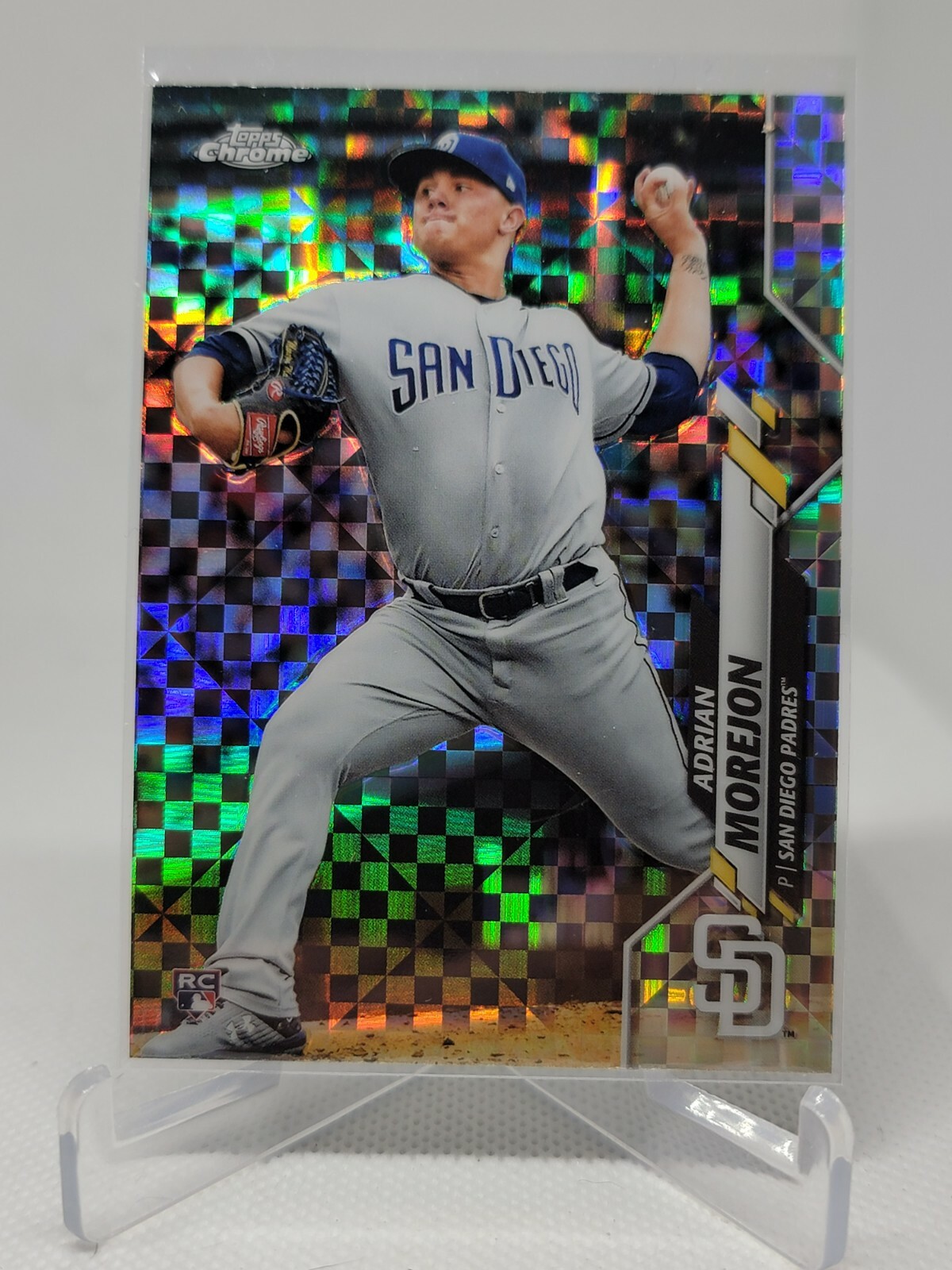 2020 Topps Chrome X-Fractor Refractor #86 Adrian Morejon Rookie Padres B7C