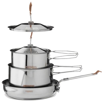Primus CampFire Cookset Small Edelstahlset Outdoor Kochset Kochgeschirr