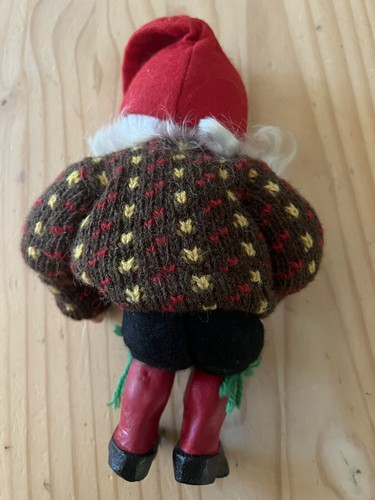 antique rubber head wire skeleton & foam elf doll - Picture 5 of 10