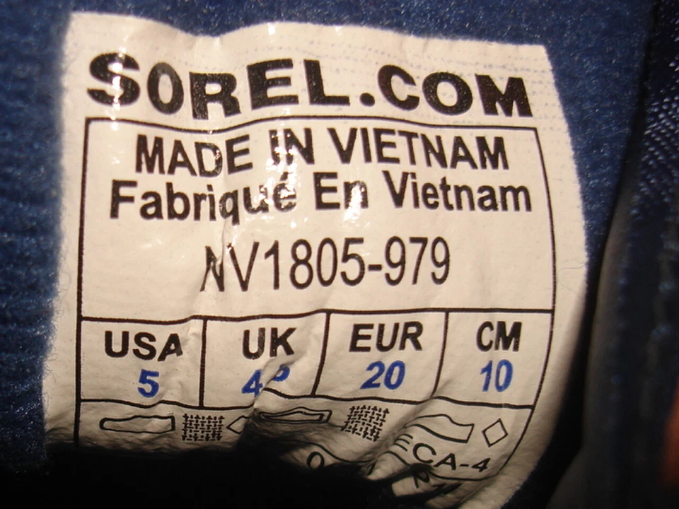 Botas SOREL Snow Commander para niño pequeño NV1805-979 azul/verde talla: 5 EE. UU./EUR 20 Foto 2 de 4