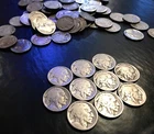 🦬🦣🐫🐕🦌 10 different date 5c Indian Head Buffalo Bison Nickels 🦛🦏🐘🐄🦒
