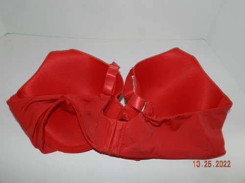 Avenue Body 40D lined Underwire RED Bra Full Figure fashion plunge - Picture 2 of 3