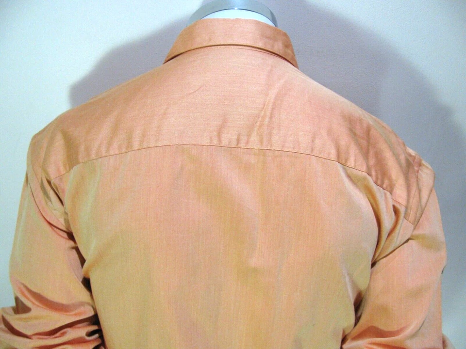 Metropolitan Shirt Mens XXL Iridescent Cotton Button Up Long Sleeve Oxford $50 - Image 4 of 4