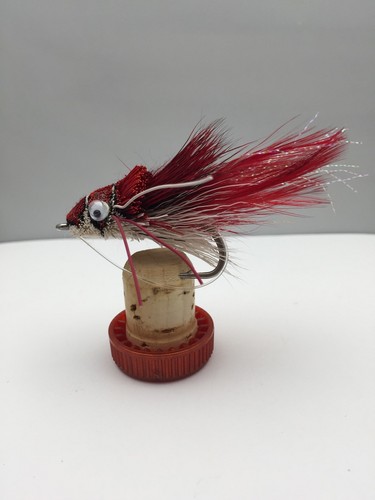 Hecht Fliegen Rot Schwimmen Frosch Pack Zwei Größe 3/0 Mit Weedguard- #168C - Bild 2 von 2