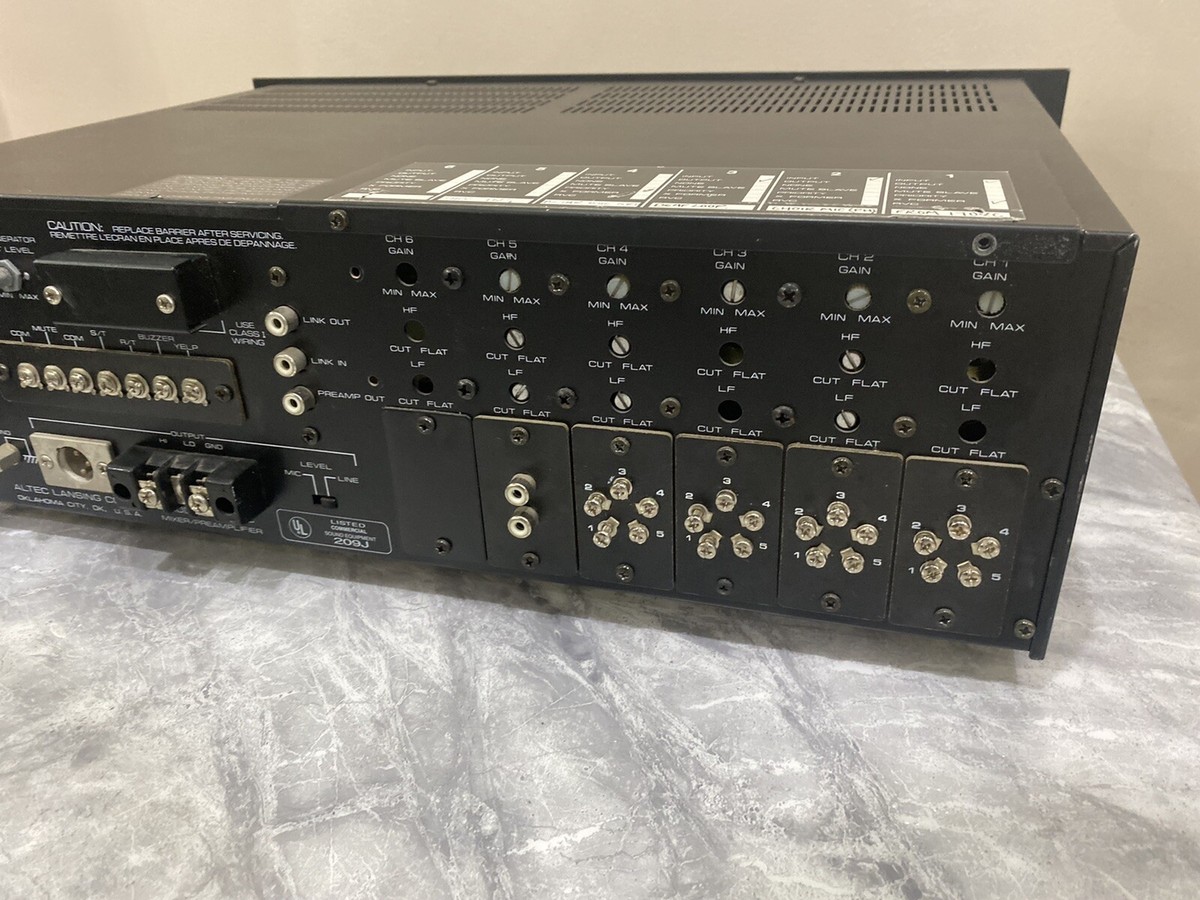Altec Lansing 1700C 6-Channel 3U Mixer Preamplifier Compressor