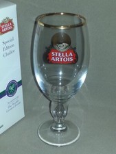 2015 Stella Artois Special Edition Chalice 33cl Glass Championships Wimbledon
