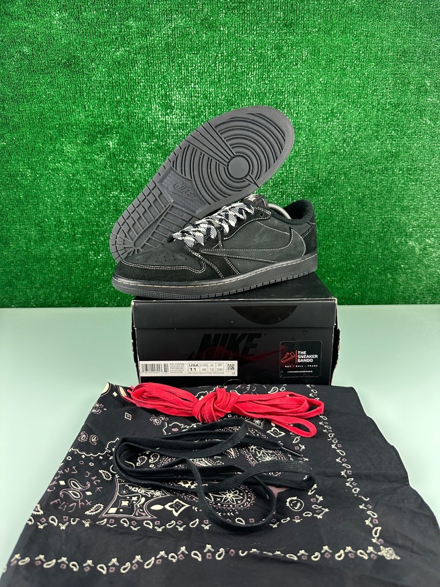 Size 11 - Jordan 1 Retro Low OG SP x Travis Scott Black