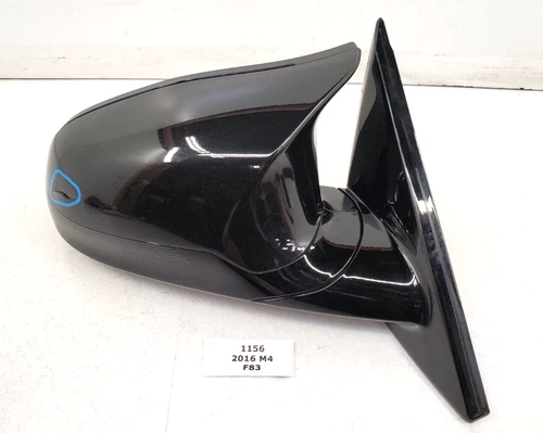 ✅ 15-20 OEM BMW F82 F83 M4 Passenger Side Mirror Heated Auto Dim Black 475 *