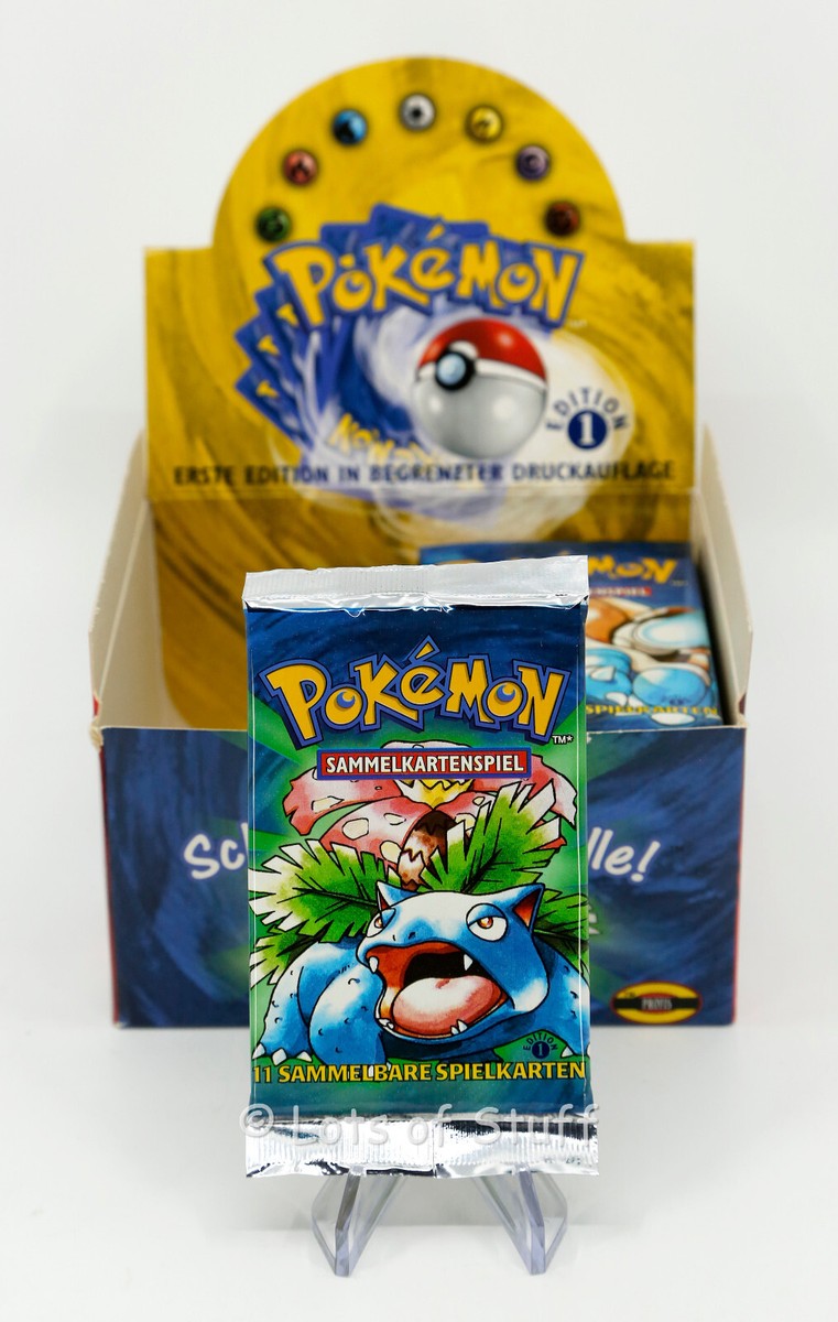 German Pokemon Base Set 1st Edition Booster Pack Venusaur 20.45gm