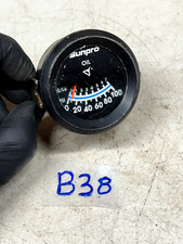 Vintage Sunpro Oil Pressure Gauge Black 100 Psi Black Hot Rat Rod B38-10