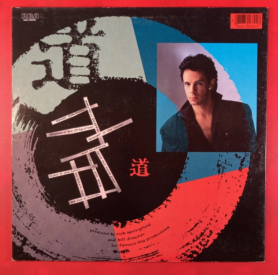 Tao by Rick Springfield (RCA Records, 1985) Vinyl LP - Image 3 of 4