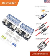 Customizable 2-Pack ANL Mini-ANL Fuse Holders - Supports Multiple Gauge Wires