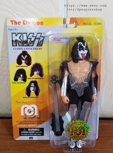 Mego Ltd Edition 2018 KISS Music Icons - THE DEMON Gene Simmons Action Figure