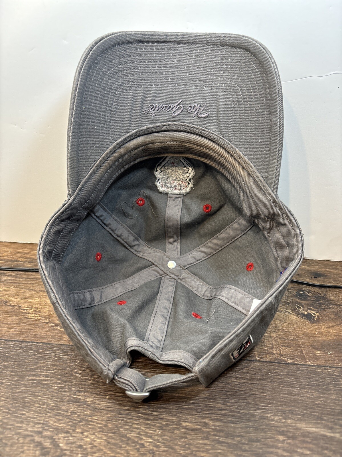 UNM Lobos Baseball Hat Strapback Patch Gray Curve… - image 8