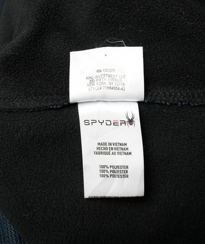 Spyder Sweat Homme M Fermeture Éclair Col Montant Poches Bleu Foncé - Bild 9 von 9