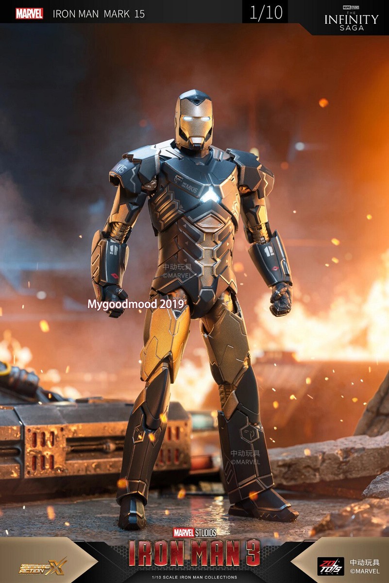 IN Stock ZD Toys Marvel Iron Man Mark15 Sneaky MK15 Action Figure