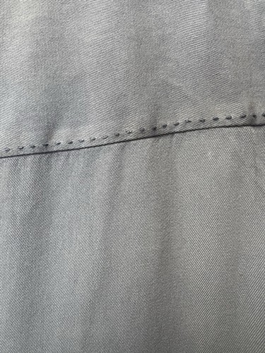 Camisa Tommy Bahama Para Hombre Mediana Sólida Polvo Azul Cuello Seda - Imagen 4 de 7