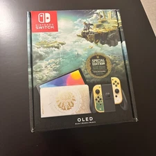 Nintendo Switch OLED Console Legend of Zelda Tears of the Kingdom Open Box CIB